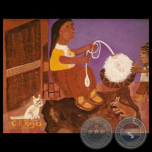 LA MACHU, 1983 - Óleo de CARLOS FEDERICO REYES